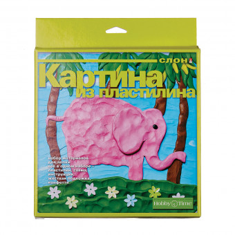 Картина из пластилина "Слон", BV/2-303/06