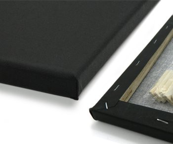 Холст 30*40 см. CY-34 "Черный" хлопок 260гр/м2, на подрамнике (1/50)