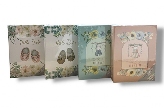 Фотоальбом 23 х17,5 х 5см на 200 фото 10х15 см "Hello Baby!", MiC/1205