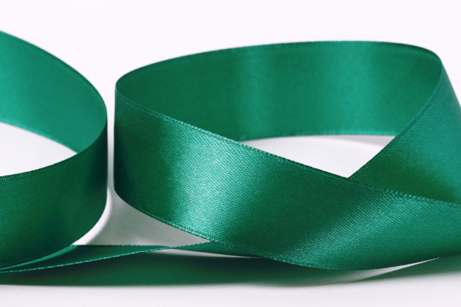 Лента атласная 25 мм, 33 м ± 2 м, №016, изумруд, Gamma/ЛА/25 №016