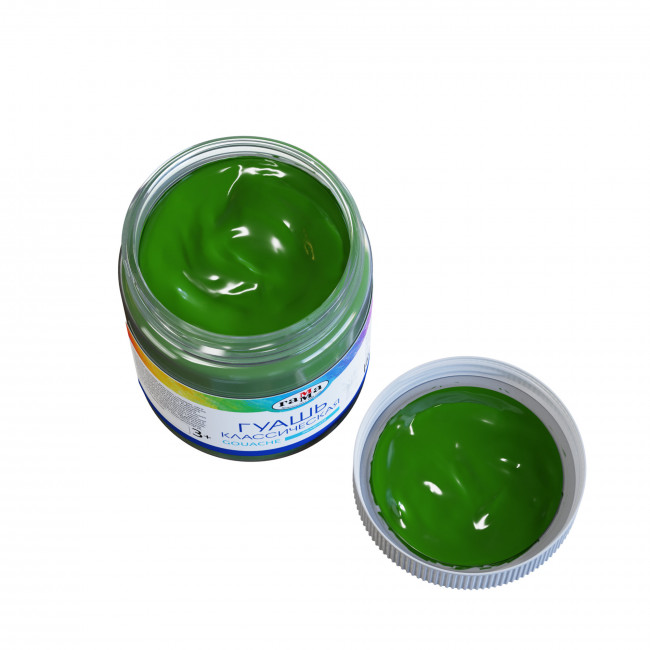 Гуашь Гамма "Классическая", зеленая, 500мл Гуашь Гамма "Классическая", зеленая, 500мл