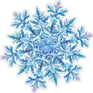 Плакат-мини "Снежинка" р33-87 (10)