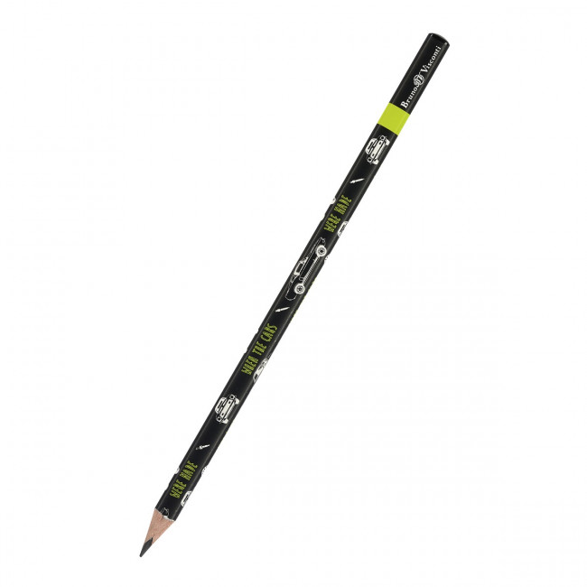 Карандаш 2мм НВ чернографитовый "HappyGraphix. Машины. Цвет салатовый", BV/21-0030/61 (50)