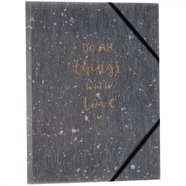 Папка на резинках, А4+, Shade Gray, AXENT