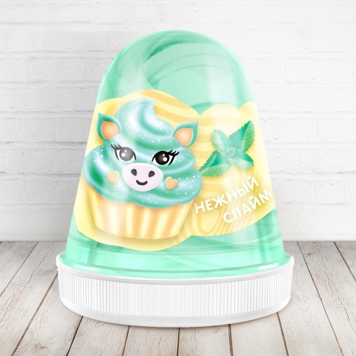 Слайм "Monster's Slime Fluffy" Мятный Мята, FL013