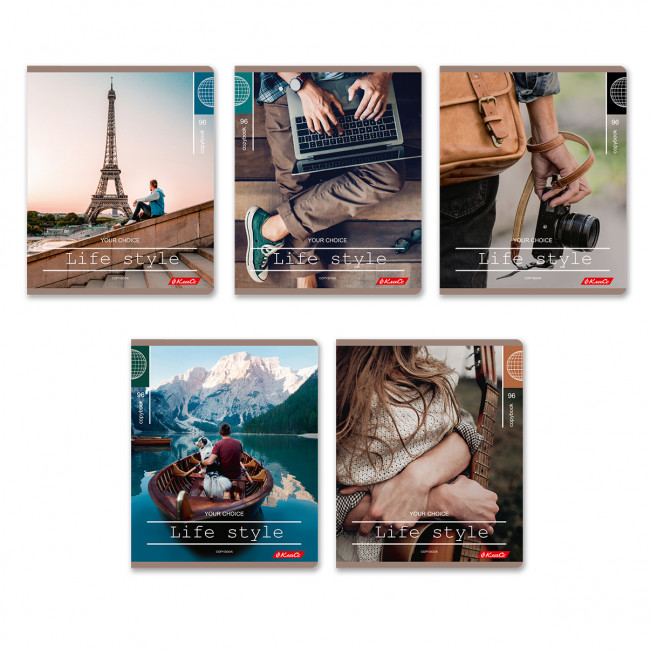 Тетрадь 96 клетка "Вояж" скрепка, Светоч (5/30)