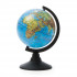 Глобус физический, d=120мм, круглая черная подставка