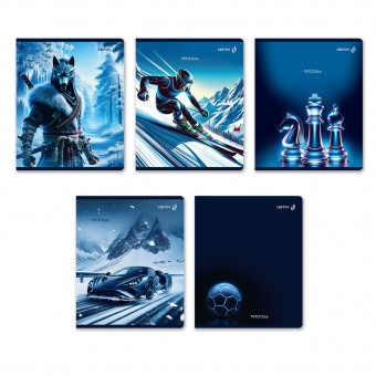 Тетрадь 48 клетка "Все грани синего" скрепка, Светоч/Т71_01508 (10)