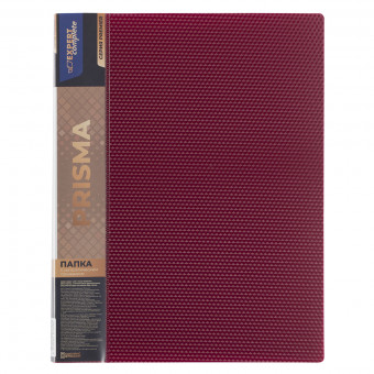 Папка А4 700 мкр 20мм, с металлическим прижимом, рубиновый, Prisma Premier Expert Complete/EC210700026 (6)