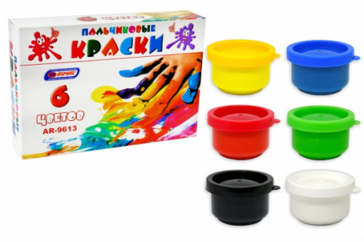 Пальчиковые краски 6 цв, Asmar (12) Пальчиковые краски 6 цв, Asmar (12)