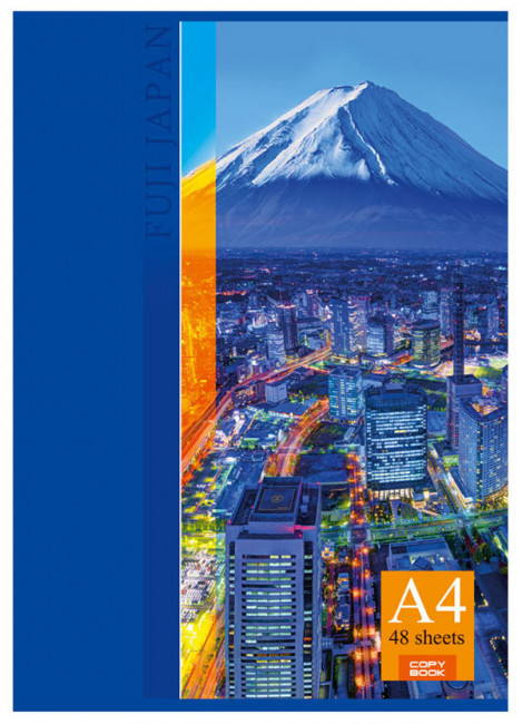 Тетрадь для записей 48 л. А4 в клетку "Города" ламинация