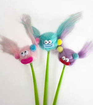 Ручка шариковая 0,5мм синий "Забавные человечки с длинными косичками", Магистр/MAG-481626 (32)