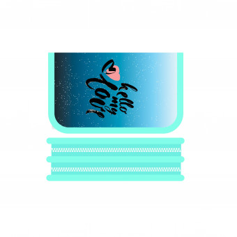 Пенал двухсекционный "Брюнетка 2021" , большой, Пчёлка/ПО-09 БРЮНЕТКА