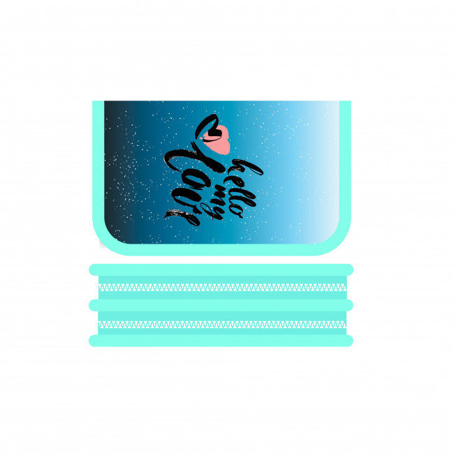 Пенал двухсекционный "Брюнетка 2021" , большой, Пчёлка/ПО-09 БРЮНЕТКА