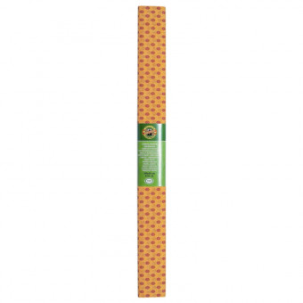 Креп-бумага Koh-I-Noor, оранжевая с красными точками, 2000х500 мм