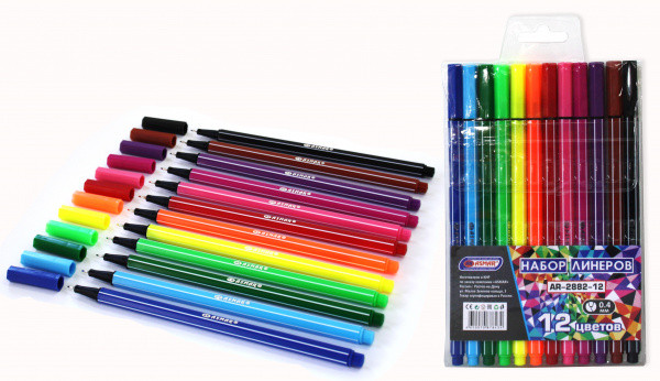 НАБОР ЛИНЕРОВ ШЕСТИГР. "ASMAR" 12ЦВ (12) НАБОР ЛИНЕРОВ ШЕСТИГР. "ASMAR" 12ЦВ (12)