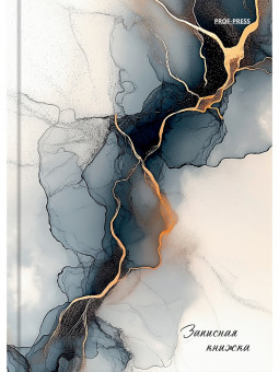 Записная книжка А6 160л клетка "Мрамор - 2", 7БЦ, склейка, Проф-Пресс/160-7190 (14)