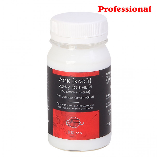 Лак декупажный по коже и ткани ТАИР 100мл 1201309