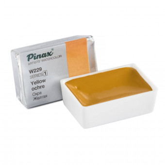 Акварель в кюветах Pinax Охра Желтая - 2.5мл Ser.1 - W229