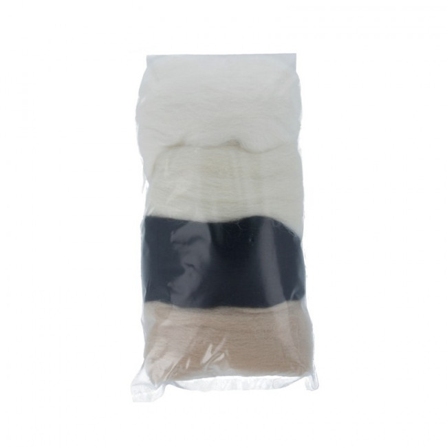 Набор шерсти для валяния 100% мериносовая шерсть ,4 х10г, ассорти № 1, Gamma