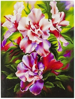 Алмазная мозаика 30*40 "Азалия. Когай Ж", полная выкладка, MOZ020