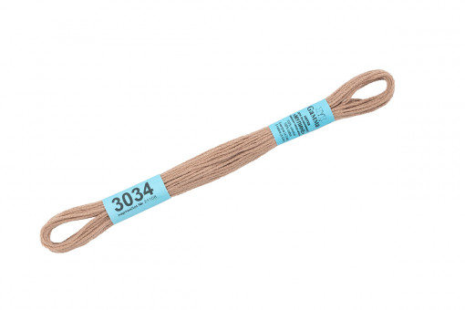Нитки для вышивания "Gamma"    мулине  ( 0820-3070 )  100% хлопок     8 м №3034 бежевый