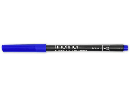 Линер 0,3мм "Fineliner", синий, Koh-I-Noor/7770211501KS (12)