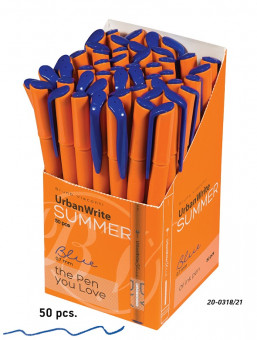 Ручка шариковая 0,7мм синяя «UrbanWrite.Summer» на масляной основе , BV/20-0318/31 (50)