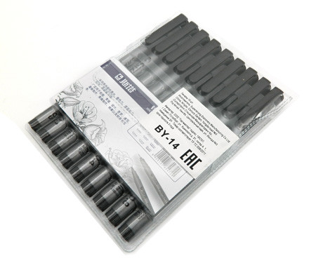 Набор Линеров 9 шт. BY-14 черные (0.05, 0.1, 0.2, 0.3, 0.4, 0.5, 0.6, 0.8, кисть) с клипом в упаковке ПВХ STA №8050 (1/1/96) Набор Линеров 9 шт. BY-14 черные (0.05, 0.1, 0.2, 0.3, 0.4, 0.5, 0.6, 0.8, кисть) с клипом в упаковке ПВХ STA №8050 (1/1/96)