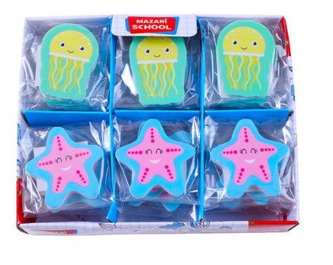 Ластик SEA ME, термопластичная резина, фигурный, 2 дизайна, ОПП- упаковка / картонный дисплей, Mazari (36)