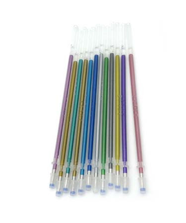 Набор. Стержни гелевые  - 12цв. CH-214 "Металлик" 0.5мм, 13см, в пакете (5/100/100)