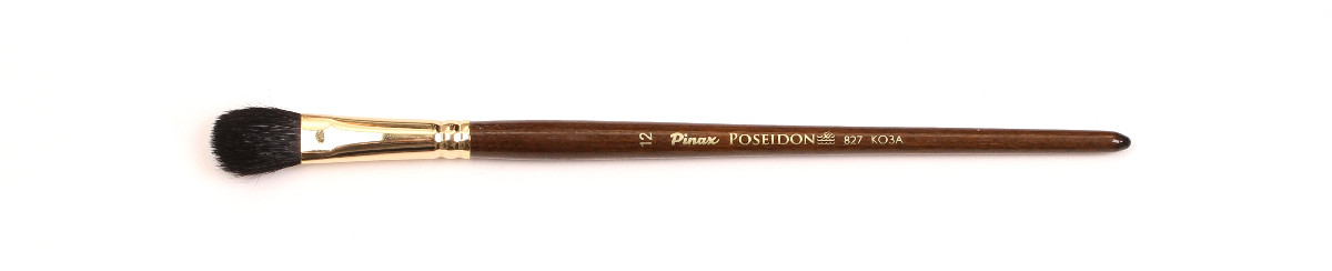 Кисть овальная №12 "Poseidon" коза черная, Pinax/827012 Кисть овальная №12 "Poseidon" коза черная, Pinax/827012