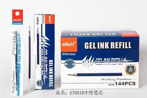 Стержень гелевый чёрный 0,5мм "GLE PEN REFILL". игольчатый, ELLOT/ET601-12 (12/144)