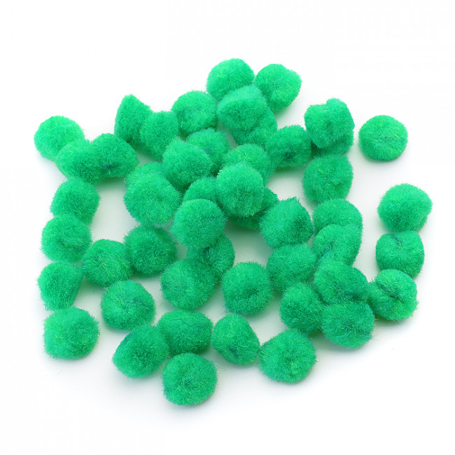 Набор помпонов 15мм для творчества, цвет зеленый, 50шт, VENTE/8000010 (12)