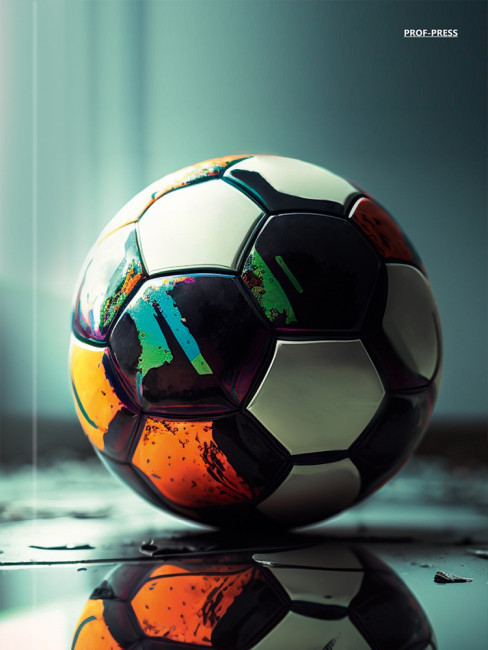 Бизнес-блокнот А5 160л клетка "Футбольный мяч - 10", 7БЦ, склейка, Проф-Пресс/Б160-9577 (12)