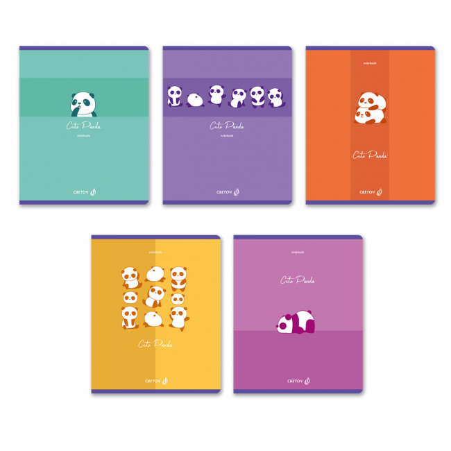 Тетрадь 60 клетка "Милая панда", скрепка, Светоч/Т70_01518 (10/40) Тетрадь 60 клетка "Милая панда", скрепка, Светоч/Т70_01518 (10/40)