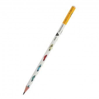 Карандаш 2мм НВ чернографитовый "HappyGraphix. Многоцветные машины", BV/21-0030/22 (50)