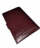 Обложка на автодокументы+паспорт  WENZER OFFiCE из натуральной кожи "спилок", с отделом для визиток, с кнопкой, бордовый