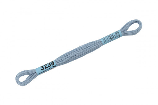 Нитки для вышивания "Gamma"    мулине  ( 3173-6115 )  100% хлопок     8 м №3239 голубой