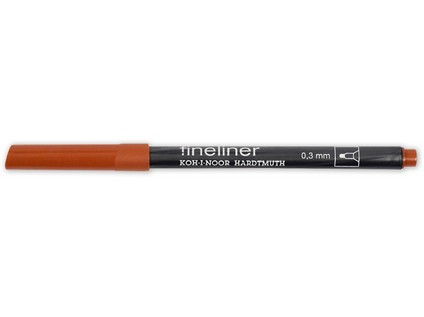 Линер 0,3мм "Fineliner", темная охра, Koh-I-Noor/7770211601KS (12)