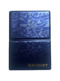 Обложка на паспорт WENZER OFFiCE из ПВХ "шелк", тиснение зол. "Паспорт", асс. (50)