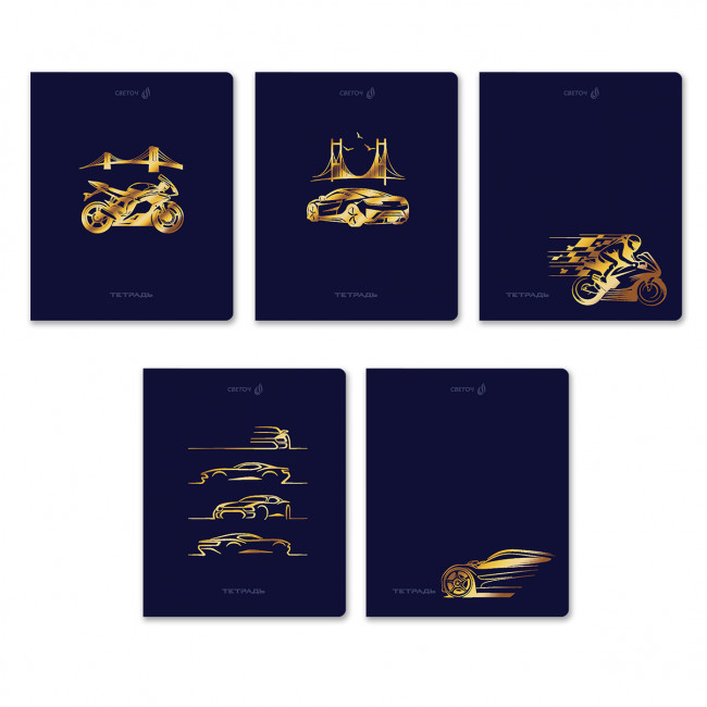 Тетрадь 48 клетка "Со скоростью света" скрепка, Светоч/Т199_01515 (10)