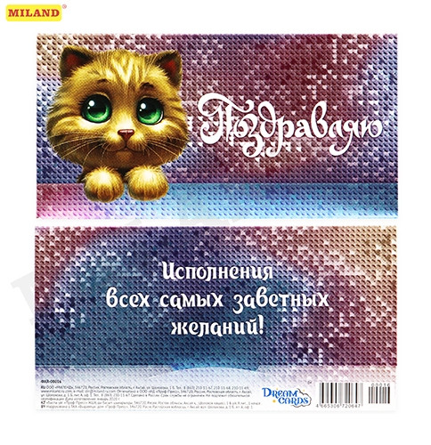 Dream Cards Конверт для денег "Поздравляю. Котенок" ФХЛ-00016