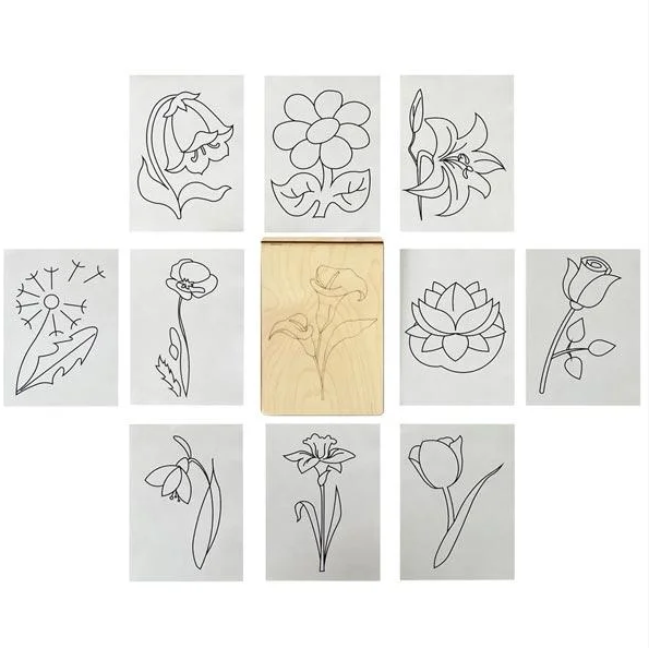 Конструктор многоразовая раскраска (цветы), Р-18