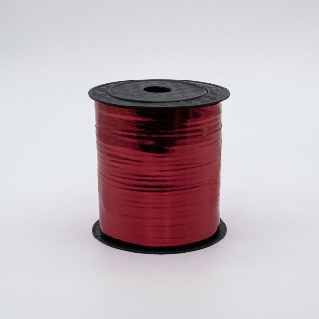 Лента 0,5см 229м полипропилен металл, красная, Микрос/ч37083