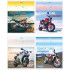 Тетрадь ученическая 12 л. в две линии "Moto ride" (ассорти)(20/240)