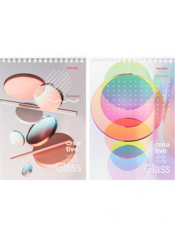 Бизнес-блокнот А5 40л клетка "Креативные идеи - 1", на гребне, Проф-Пресс/Б40-6799 (20)