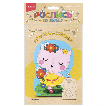 Роспись по дереву.Игрушка-сувенир "На прогулке" LORI/Фнр-014 Роспись по дереву.Игрушка-сувенир "На прогулке" LORI/Фнр-014