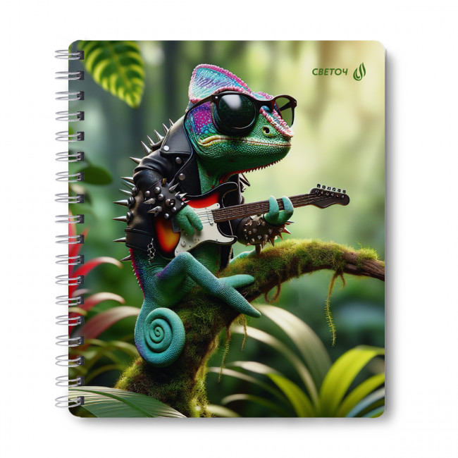 Тетрадь 96 клетка "Рок-гитарист" на гребне, Светоч/ТЕТ96-002 -01390 (4) Тетрадь 96 клетка "Рок-гитарист" на гребне, Светоч/ТЕТ96-002 -01390 (4)