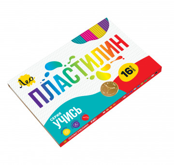 Пластилин классический 16цв 320 г, Учись, Лео/LNMC-0116 Пластилин классический 16цв 320 г, Учись, Лео/LNMC-0116